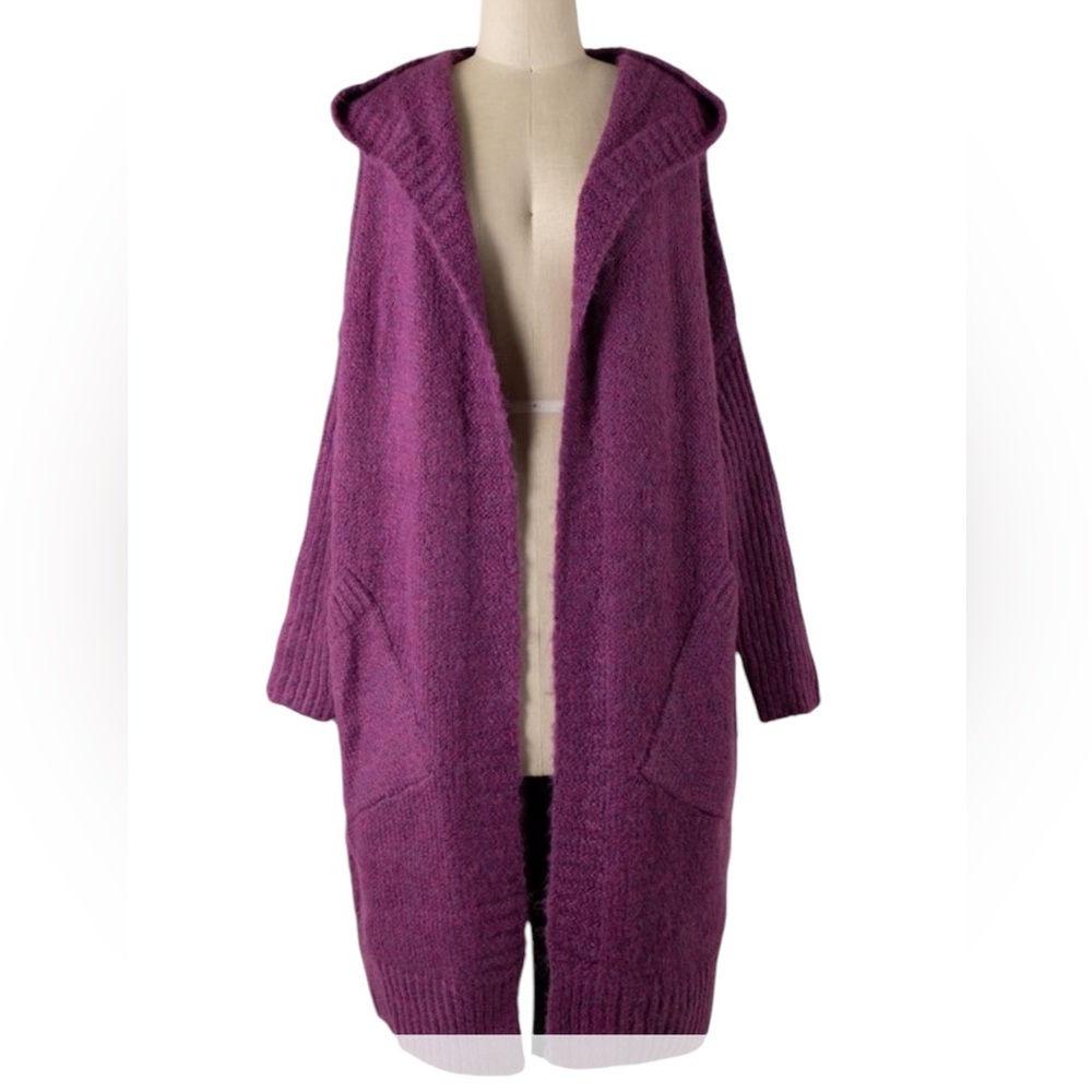 Miracle Magenta Hoodie Long Sleeve Cardigan